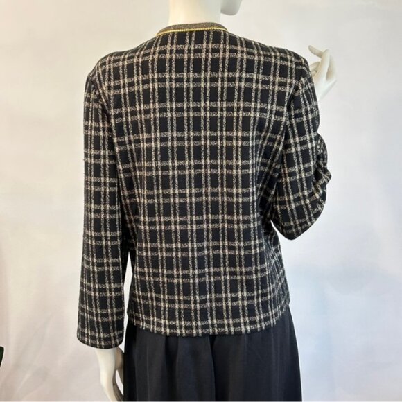 Vintage Lurex Stretch Knit Waist Jacket - Picture 6 of 10
